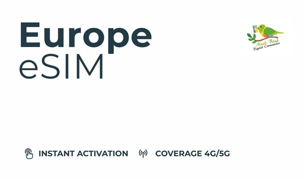 eSIM, Unlimited, 3 Days, Europe, Throttled