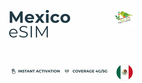 eSIM, 20GB, 30 Days, Mexico, Unthrottled