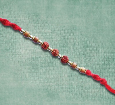 Rudraksha and beads rakhi