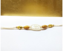 Aum with wooden Beads