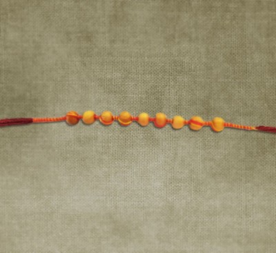 small wooden beads rakhi